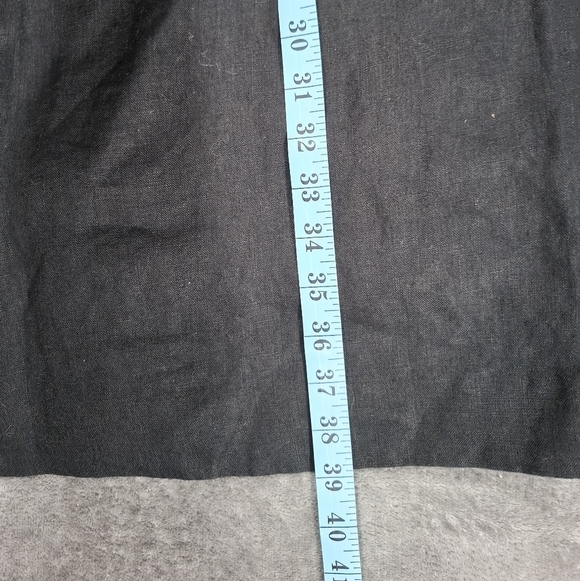 Relativity size 16W Black Sleeveless Linen Dress Embellished Studded Linen - Picture 8 of 9